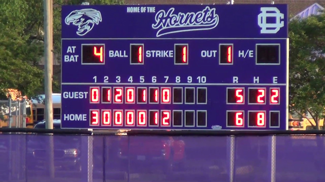 Deep Creek High School Baseball, Score Board Shot, (5/9/2019) No. 00391