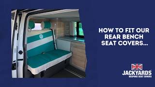 How to fit Jackyards rear double bench seat covers