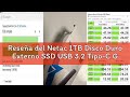Reseña del Netac 1TB Disco Duro Externo SSD USB 3.2 Tipo-C Gen 2 Portátil Unidad de Estado Sólido,Ne
