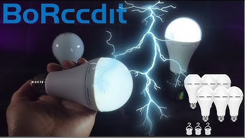 BoRccdit Emergency Rechargeable Light Bulbs | Never Worry About Power Outage!