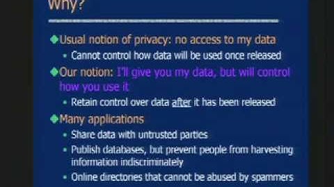CERIAS Security: Obfuscated Databases: Definitions and Constructions 1/6