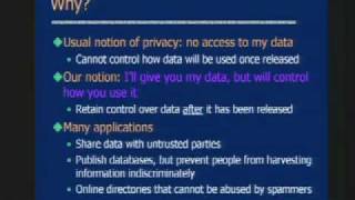 CERIAS Security: Obfuscated Databases: Definitions and Constructions 1/6