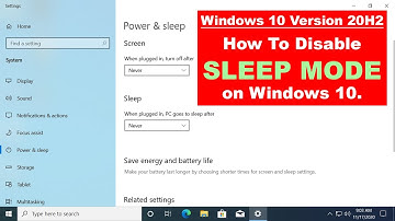 How To Disable SLEEP MODE on Windows 10 Version 20H2 (OS build 19042.630)