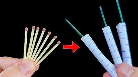 How To Make Diwali Crackers Using Matchstick - Bijli bomb😮#trending #viralvideo #diy
