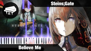 🎹 Steins;Gate - Believe Me (Piano Cover) || LucasPianoRoom Resimi