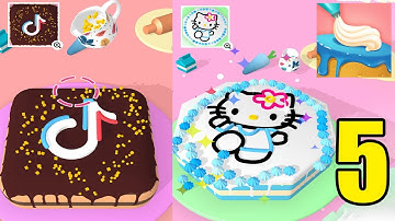 Cake Art 3D 🎂🍰 Gameplay - All Level (iOS, Android ) Max Levels - Part 5