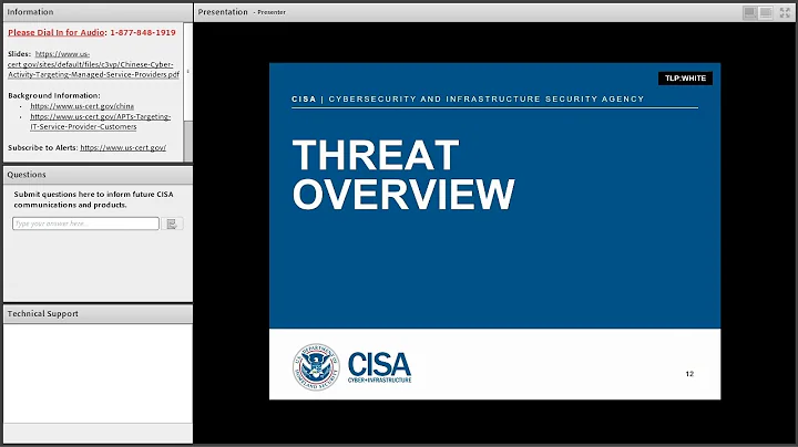 CISA Webinar: Chinese Cyber Activity Targeting Managed Service Providers - DayDayNews