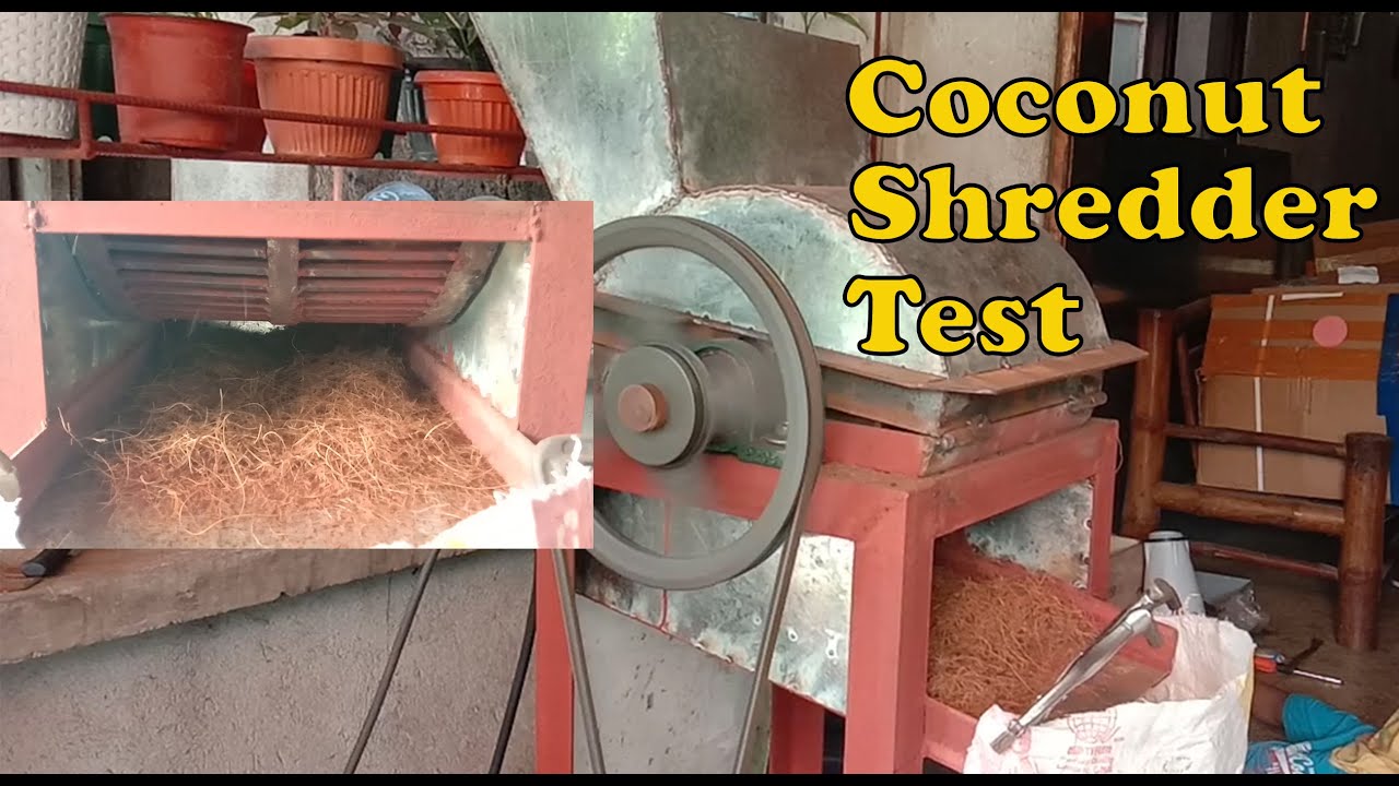 Coconut Husk Shredding Machine Testing YouTube