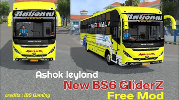 @IBSGaming  Ashok Leyland MG GliderZ Bus Mod | National CHN travel Livery Hd free 