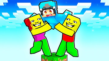 STUCK On ONE BLOCK With WEIRD STRICT DAD FAMILY!