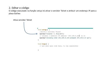 02 - Intel Galileo: Comunicação Telnet