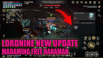 LORDNINE NEW UPDATE MADAMING FREE NANAMAN | FREE SUMMON PA