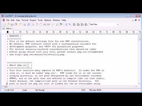Beginner PHP Tutorial - 7 - The php.ini File