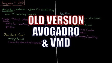 Computational Chemistry 1.3 - Avogadro and VMD  (Old Version)