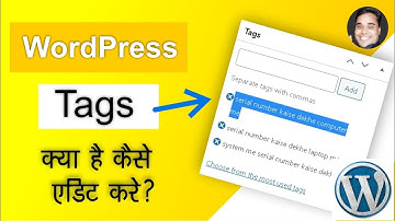 Wordpress Blog Me Tags Kya Hai WordPress Blog Me Tags Edit Kaise Kare ?
