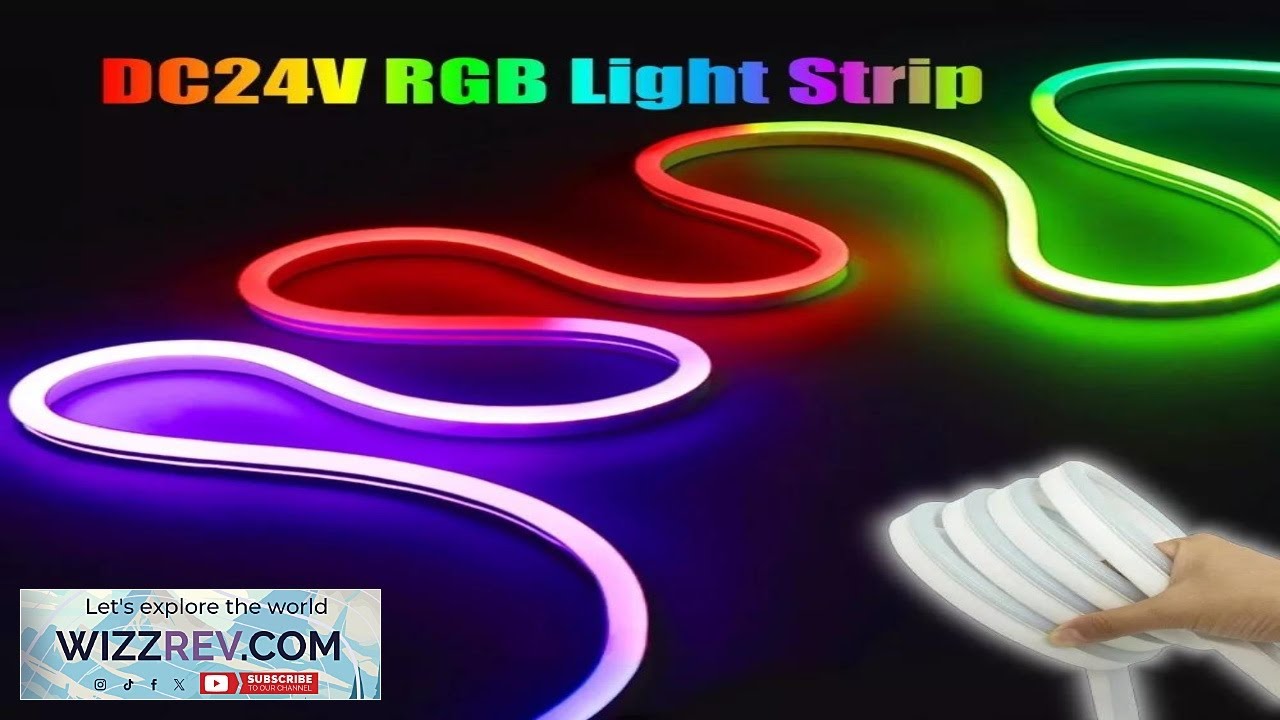 24 В RGB IC светодиодная неоновая лента водонепроницаемая для улицы, коммерческого использования ...