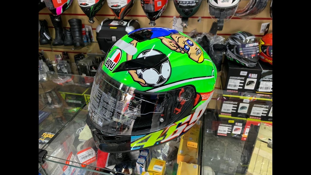 CAPACETE AGV K3 SV VALENTINO ROSSI 46 MUGELLO 2017 ITÁLIA