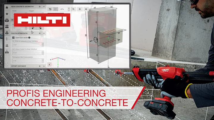Hilti PROFIS Engineering software concrete-to-concrete design module - Features and Benefits
