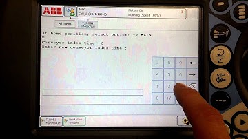 ABB Robotics IRB120 injection molding tending project teach pendant