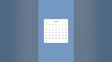 How To Make A Dynamic Calendar Using HTML CSS & JavaScript
