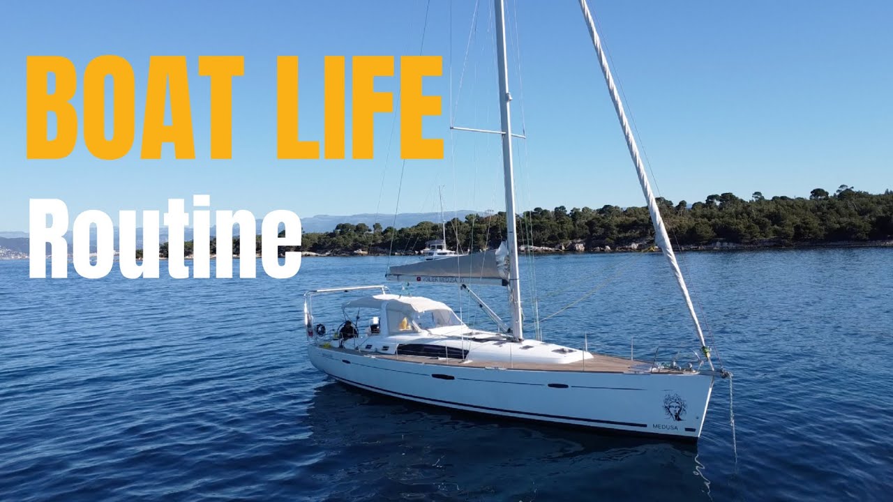 BOAT LIFE : Notre ROUTINE au mouillage entre les Iles de Lérins Episode 17 Beneteau Oceanis 50