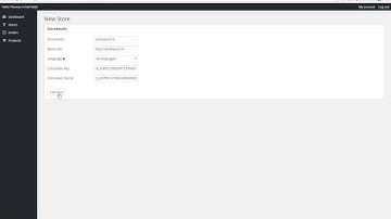 Woocommerce multistore add a store demo