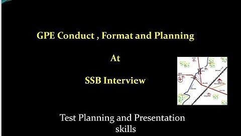 Format to write GPE solution at SSB Interview.
