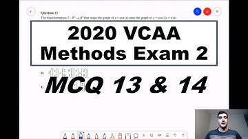 2020 VCAA Maths Methods Exam 2 - Question 13 & Question 14 (MCQs)