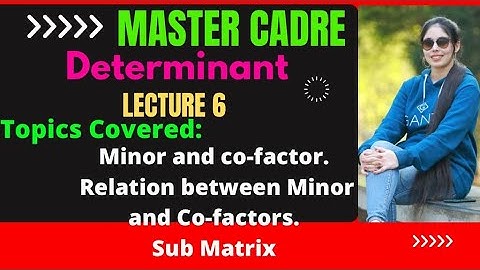 I Master Cadre Punjab I Math I Determinant I Part 2 I