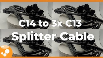 C14 to 3x C13 Power Splitter Cable