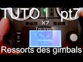 Tuto Taranis QX7 (PT7) : régler la tension des ressorts gimbals