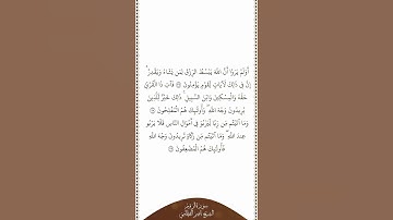 تلاوة في دقيقة سورة الروم الآيات ٣٧   ٣٩ الشيخ ناصر القطامي