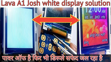 Lava A1 Josh white display solution | Lava A1 mobile off white display problem