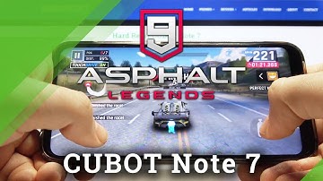 Asphalt 9 Gameplay on CUBOT Note 7 – Gaming Quality Test