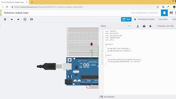 2-Arduino ile Push Buton Kontrollü Led Uygulaması