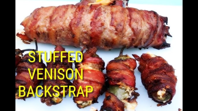 Bacon-Wrapped Stuffed Deer Back Strap or Tenderloin – Allegro Marinade, Recipe in 2023