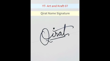 Qirat Sign Design | Art and Kraft 07 | #shorts #sign