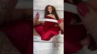 SO EASY AMAZING BARBIE CHRISTMAS DRESS 5 MINUTES LIFE HACK