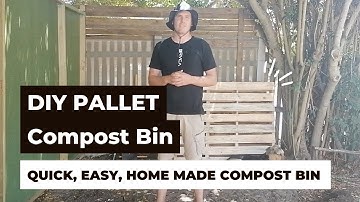 Building a pallet compost bin in 4 easy steps