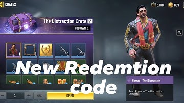 New CODM redemption Code | The Distraction Crate