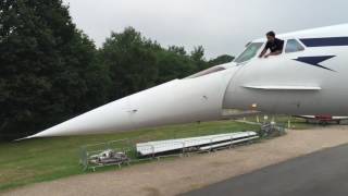 Concorde droop nose and visor test