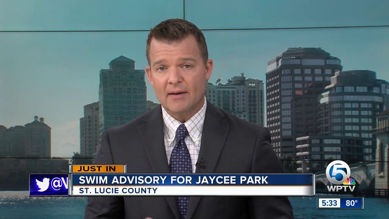 vero beach weather Swimming advisory for Jaycee Park