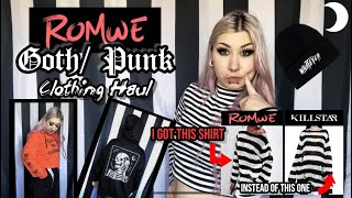 Romwe GOTH/ EMO Edition Clothing Haul 