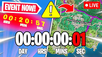 FORTNITE EVENT COUNTDOWN LIVE🔴 24/7 & In game Event Right Now!