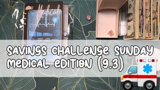 🚑 Savings Challenge Sunday! 🚑 Saving $195 for Medical | 6 challenges completed 🎉