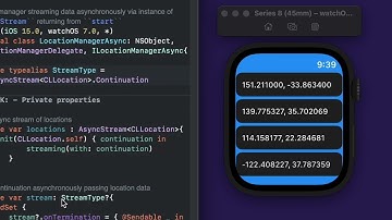 Github code Async await CoreLocation iOS, watchOS Concurrency in swift CoreLocationUI Beispiel