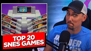 Does This Top 20 List Hold Up A DECADE Later?? Reacting to ScrewAttack's Top 20 SNES Games