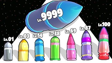 Bullet Smash - Level Up Bullet Max Level ASMR Gameplay (Merge Bullet)