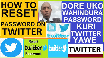 🚨 How to Reset or Recover Your Twitter Password Fast | Uko wasubirana konti yawe ya Twitter