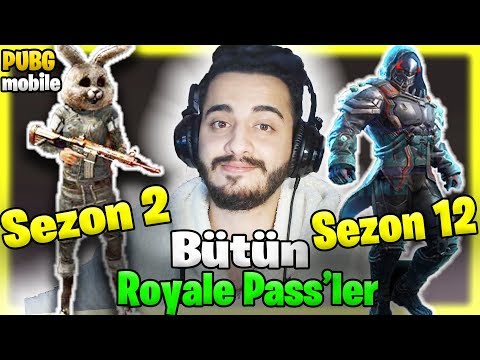 AGA BEE! GELMİŞ GEÇMİŞ TÜM ROYALE PASS LARI İNCELEDİM! Pubg mobile